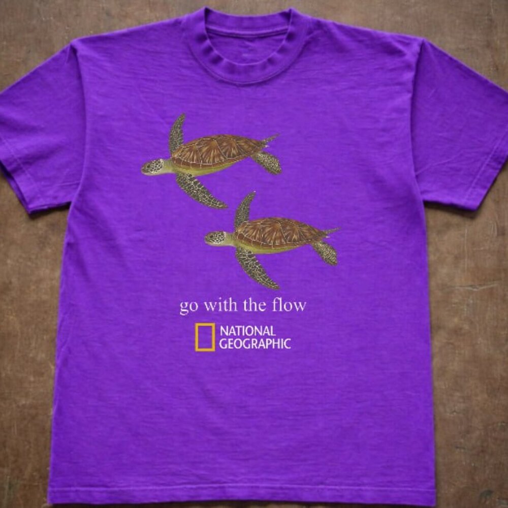 Purple - National Geographic Turtle Tee Marine Ocean Animal